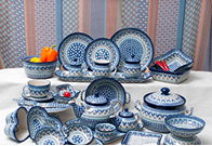 Modern Chic collection - contemporary dinnerware with geometric shapes and sleek finishes